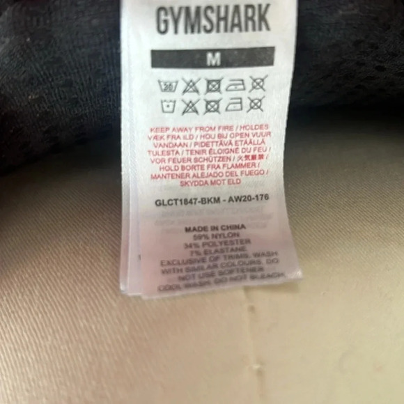 Gymshark Vital Seamless 2.0 Long Sleeve Crop Top Size M Black - Picture 4 of 4